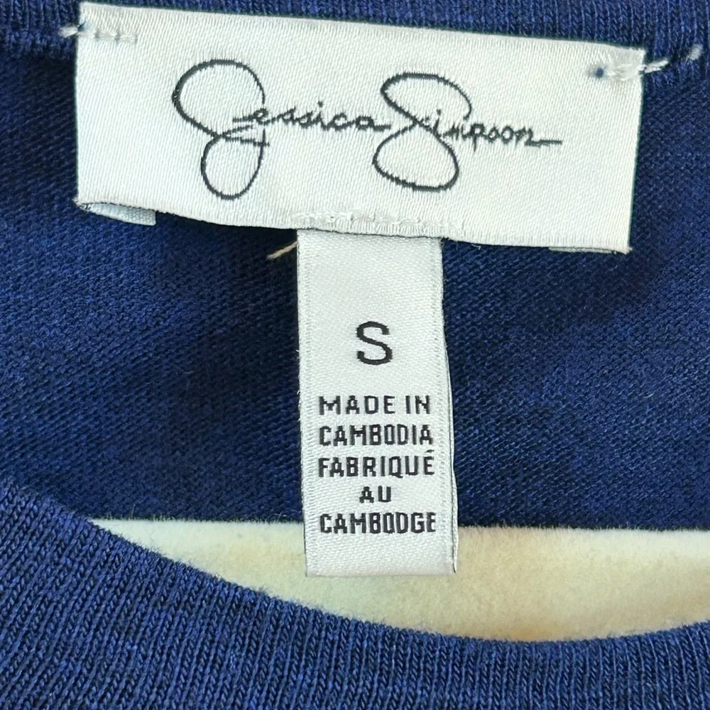 Jessica Simpson simple casual chic  short sleeve crewneck sneaker dress NWT S - Picture 6 of 7